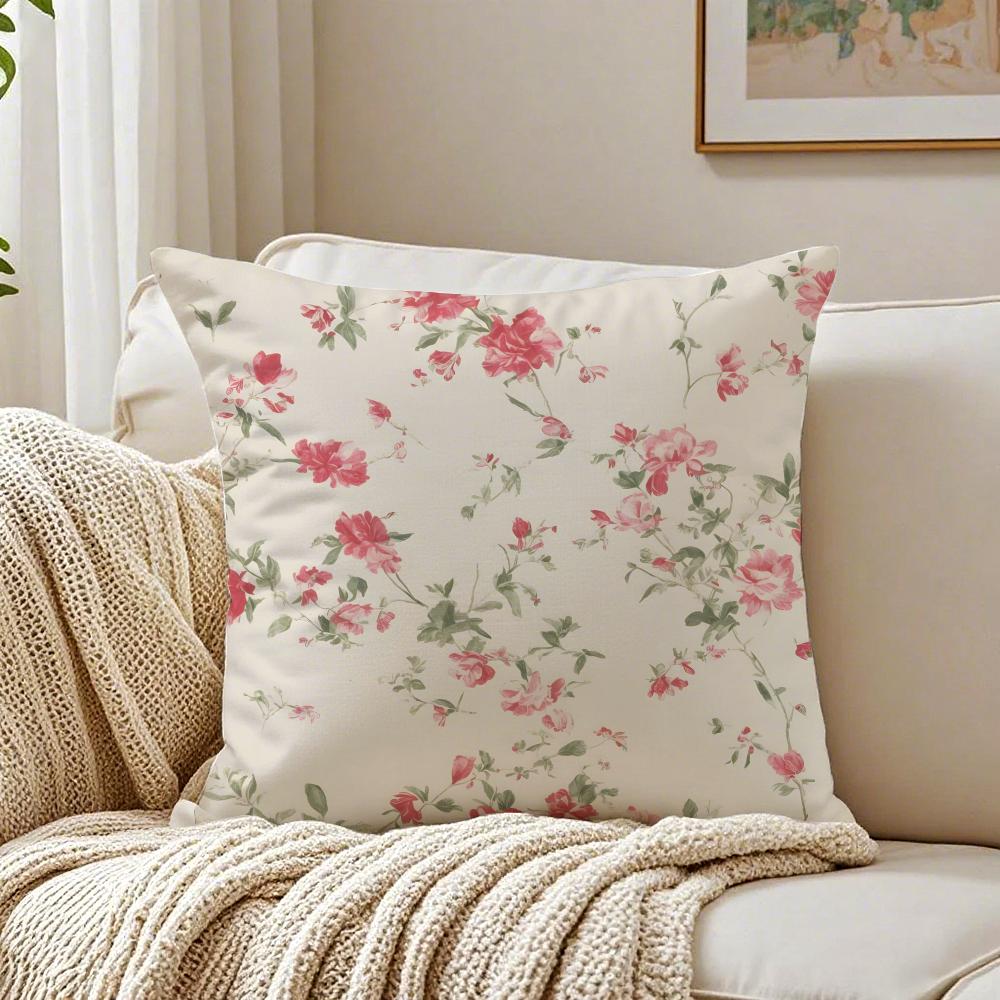 Frische Blumen Elegant Und Schön Einfache Kissenhülle Kissenbezug Milbenschutz Wohnzimmer Sofa Dekor Kissen Zimmer