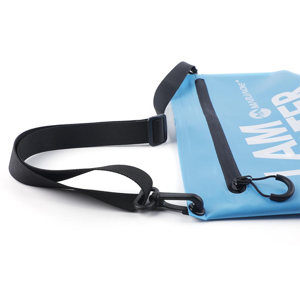 Waterproof Cosmetic Bag with Zipper PVC Swimming Shoulder Pack High-Capacity Portable Multifunctional Storable for Outdoor Sport