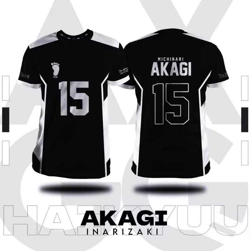 

Haikyuu Inarizaki Cartoon Anime Cosplay Men Jersey Summer Men Short Sleeve Y2K XXS