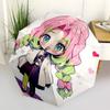 1 Stück Chibi-Mädchen mit rosa Haaren und grünen Zöpfen: Automatisches Öffnungsregenschirm mit tragbarem Dreifach faltbarem Design, 8-Speichen-Eisenrahmen, Outdoor für Fans, Reiset