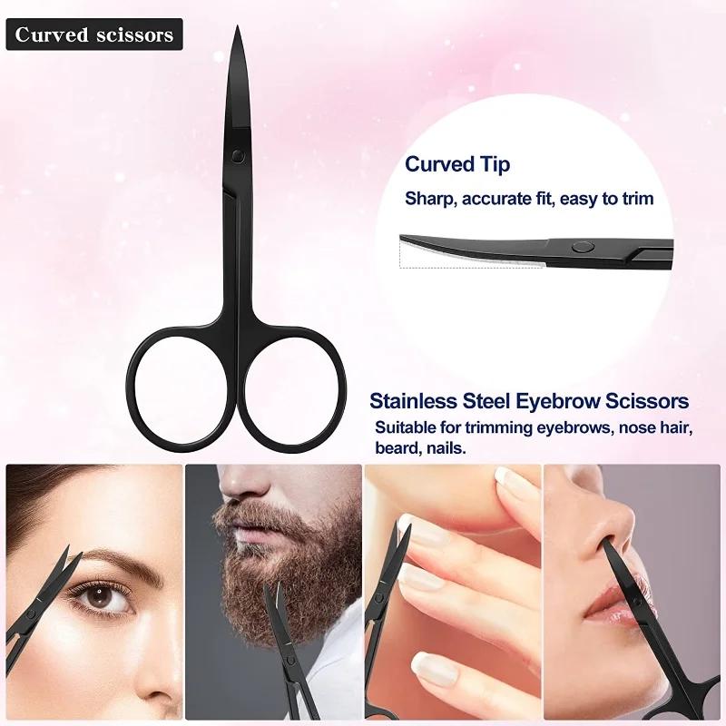 5/11 Stück Faltbarer Augenbrauentrimmer-Set Professionelle Trimmer-Schere Männer- und Frauen-Augenbrauen-Schönheit Anfänger Make-Up-Werkzeuge