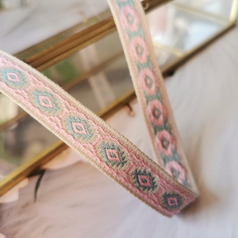 Misi Ethnic Embroidery Jacquard Ribbon for DIY Doll Clothing