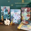 Chinese Retro Diary: Exquisite Tassel Gold-Stamped Hardcover Notebook with Artistic Fresh Color Pages