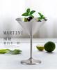 304 Stainless Steel Martini Cocktail Glass High Base WineWine Glass Metal Bar KTV Champagne