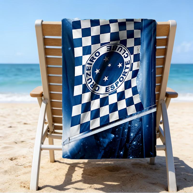 Fc Emblem Printed Beach Towel, Super Soft Microfiber, Perfect Gift Birthday, for Pool, Beach, Travel, for family and friends