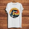 Japan ukiyoe Stil Großer Killer-Orca Wal Welle lustiges T-Shirt Unisex Sommer Weiß Lässig Kurzarm T-Shirt Unisex Streetwear T-Shirt