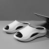 2025 Summer Women's Two-Tone Crescent Slippers for Home & Couple Wear Non-Slip Odor-Proof Ultra Soft Cushion
