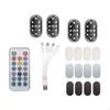 4 Pieces Car Ambient Light with Wireless Controller Color-Changing for Footwells