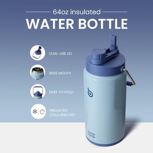 BOTTLE BOTTLE 2-Liter Large Capacity Jug (2000ml) Stainless Steel Vacuum Insulated Water Bottle with Wide Mouth, Easy To Clean, Portable, Direct Drink