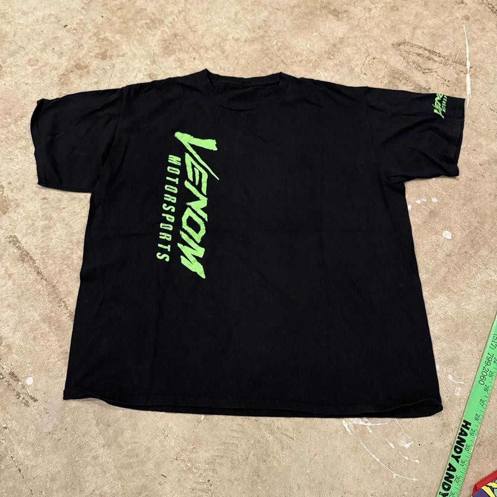 Port & Company Venom Motorsports Black T-T-Shirt XL Cotton