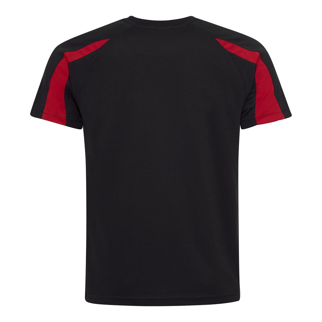Just Cool Mens Contrast Cool Sports Plain T-Shirt