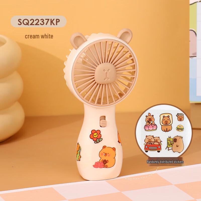Portable USB Rechargeable Mini Handheld Fan with Phone Holder