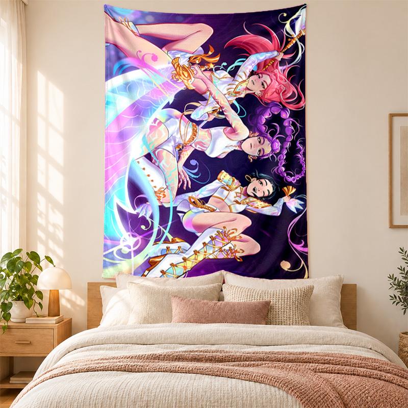 Kpop demon hunters Tapestry highquality for decorating living room bedroom dorm walls ideal as bedroom wallart orholiday gift