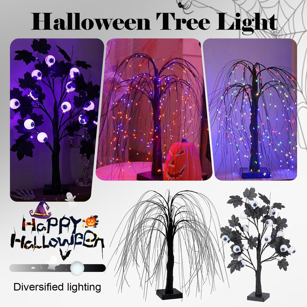 LED Simulation Tree Lights Halloween Creative Room  Festival Decoration Tree Lights