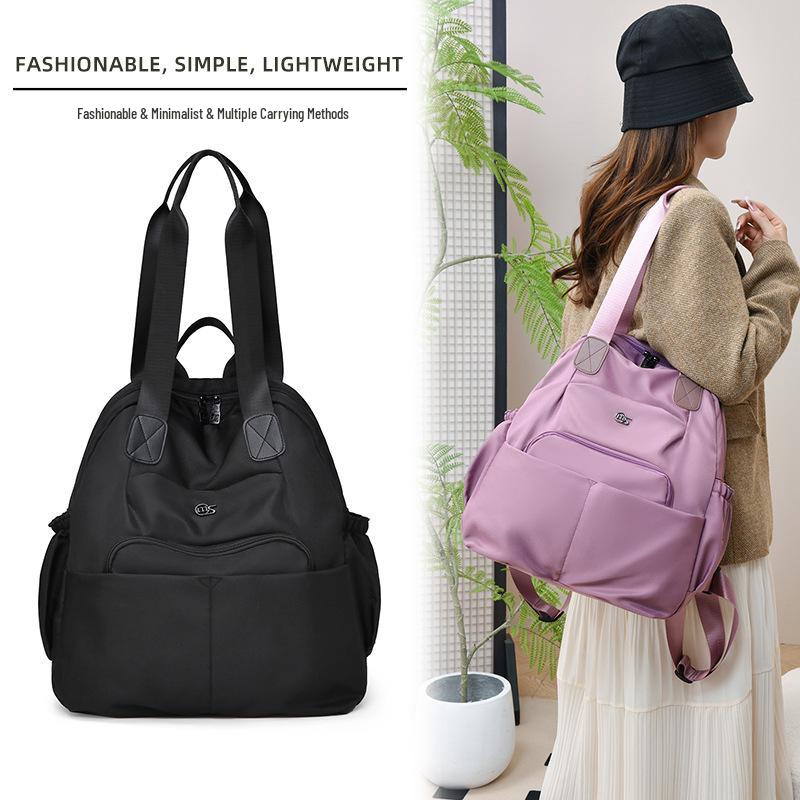 2026 Women's Nylon Backpack - Double Shoulder College & Travel Bag