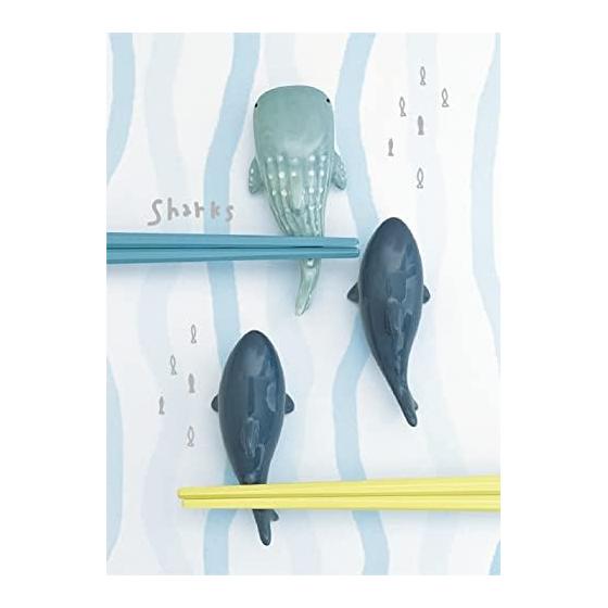 Decole Corporation Runrun Marine Marine Chopstick Rest Great White Shark MG-28112