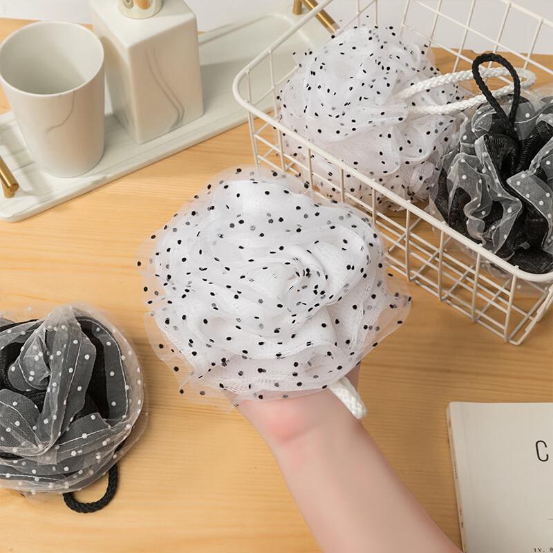 Puluo Polka Dot Bath Loofah Ball