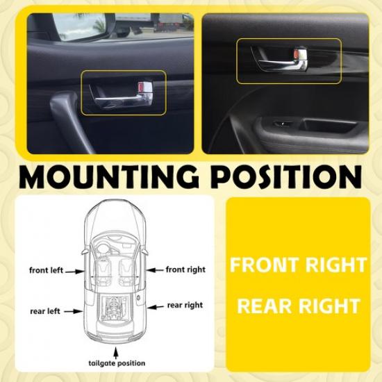 2X For 2011-14 2015 Kia Sorento Interior Ide Door Handle Right Passenger Side