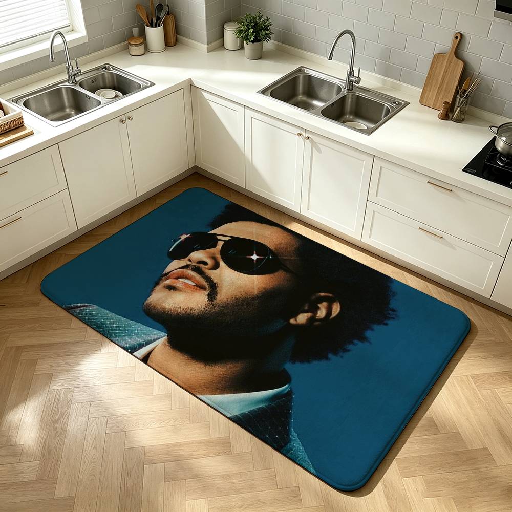 The Weeknd XO Singer Shower Room Absorbent Small Floor Mat Soft Comfortable Decorative Foot Mat