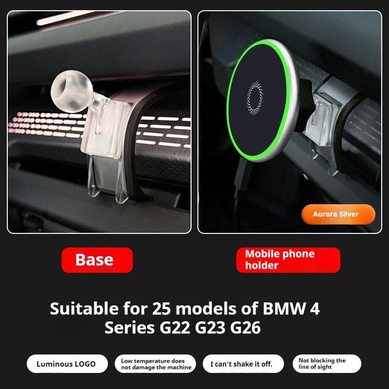 For BMW X3 X5 X6 X7G45 G05 G06 G07 2 3 4 5series G42 G30 G22 G60 2025 Car Wireless Charging Car Phone Mount MagSafe Accessories