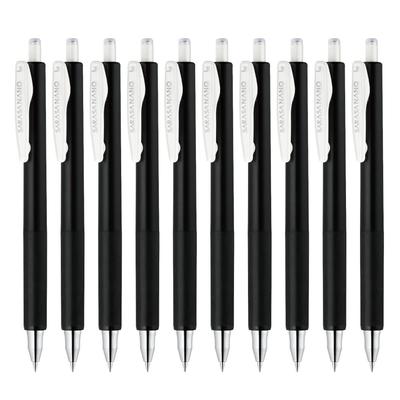 Zebra Sarasa Nano Gel Ballpoint 10 Pen, 0.3mm, Black, Pcs, B-JJH72-BK