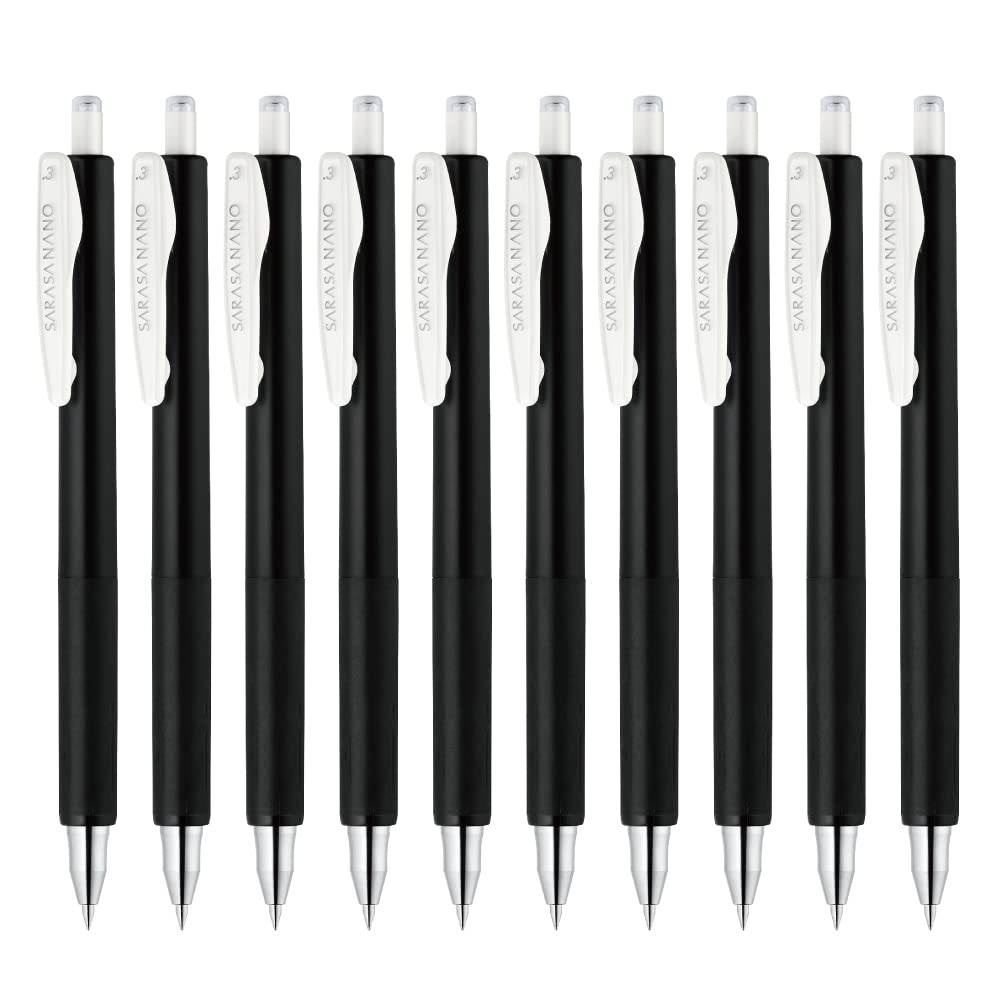 

Zebra Sarasa Nano Gel Ballpoint 10 Pen, 0.3mm, Black, pcs, B-JJH72-BK чёрный