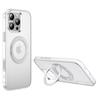 For iPhone 16 Pro Max Case Rotating Magnetic Kickstand TPU+PC Protective Cover