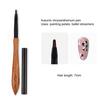 Sandalwood Nail Classic Brush Handle Japanese-style Ergonomic Art Design Eco-friendly Nail Art Brush