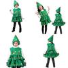 Christmas Tree Costume For Kids And Adults Authentic Striped Outfit For Cosplay