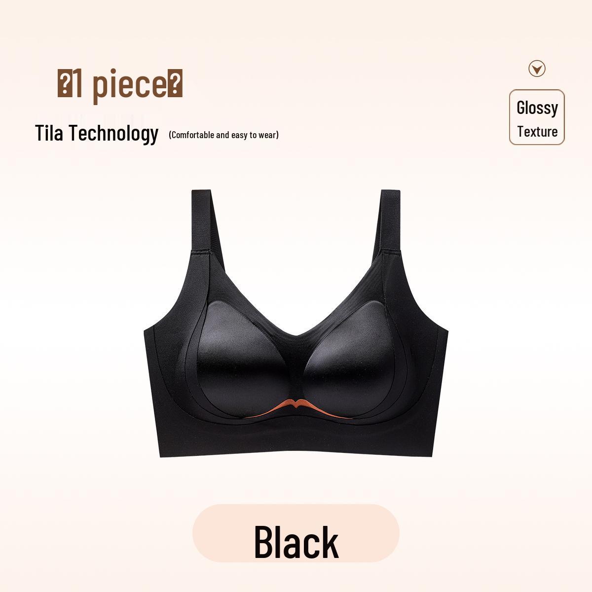 

Seamless Women s Lift-Up Support Bra with Glossy Finish M (75BCD)