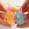 Festive Big Eyes Goldfish Squeeze Toy Slow Rebound Maltose Ball with Gold Powder Kawaii Fidget Gift