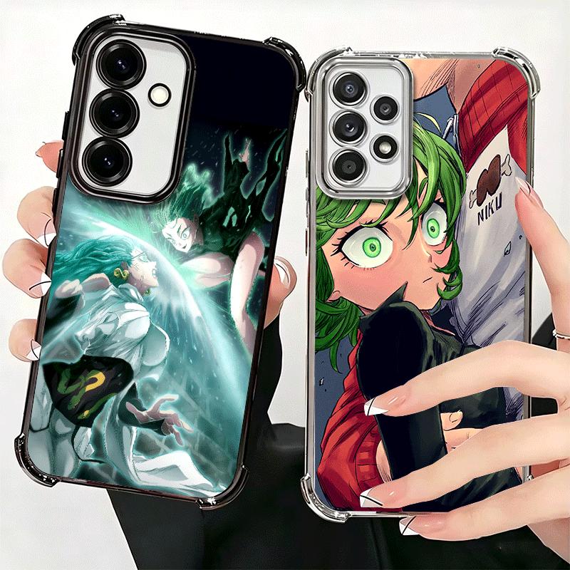 One P-Punch-Mans Tatsumaki Soft Phone Case For Samsung A17 A27 A07 A37 A57 A16 A56 A15 A55 A14 A54 A13 A53 A26 A36 A25 A35 A24 A