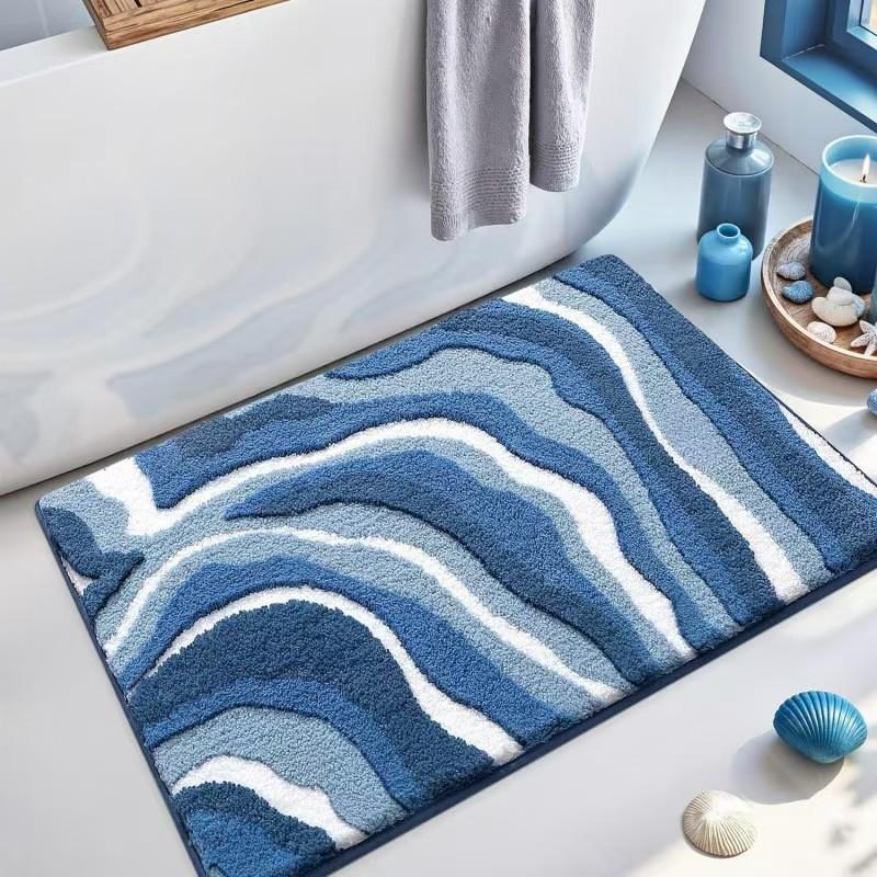 Tappetino da Bagno in Finto Cashmere Antiscivolo Impermeabile per Doccia, per Uso in Bagno e Ingresso