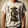 Samurai Cat Warrior Vintage Japanese Ukiyo-e Art Cat Lover T-Shirt