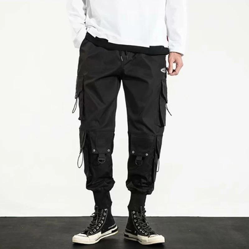 Trendy Streetwear Quick Dry Ice Silk Pants Men Classic Cargo Pants Man Summer Thin Straight Leg Versatile Casual Pants