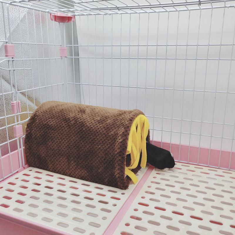 Kleintier-Quasten-Tunnel-Nest, multifunktionales Durchgangslebensraum-Versteckhaus für Hamster-Meerschweinchen