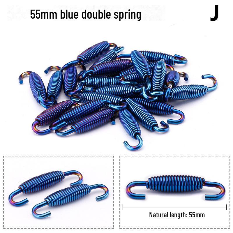 Scorpio Motorcycle Exhaust Pipe Modification Blue Spring by Yoshimura