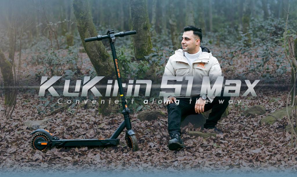 KuKirin S1Max 350W Foldable Electric Scooter 36V10.4Ah Battery 39KM Range 30km/h LED Display Portable E-Scooter