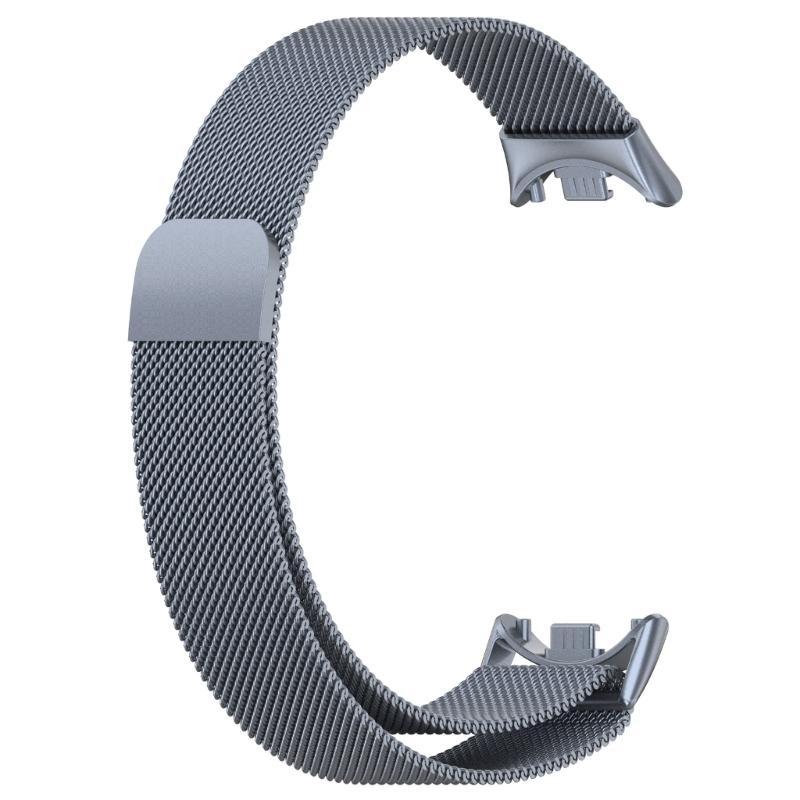 Suitable for Mi-Band 8 Smartwatch Adjustable-Band Strap Stainless Steel Wristband Bracelet Wear-resistance Milanese-Loop