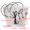 Universal 12V Carbon Fiber Car Seat Heater Heat Pads Set 3 Levels Round Dual Control Switch With Harness Kit Winter Warmer Cover