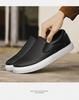 Men's Plus Size Summer Breathable White Leather Casual Sports Shoes