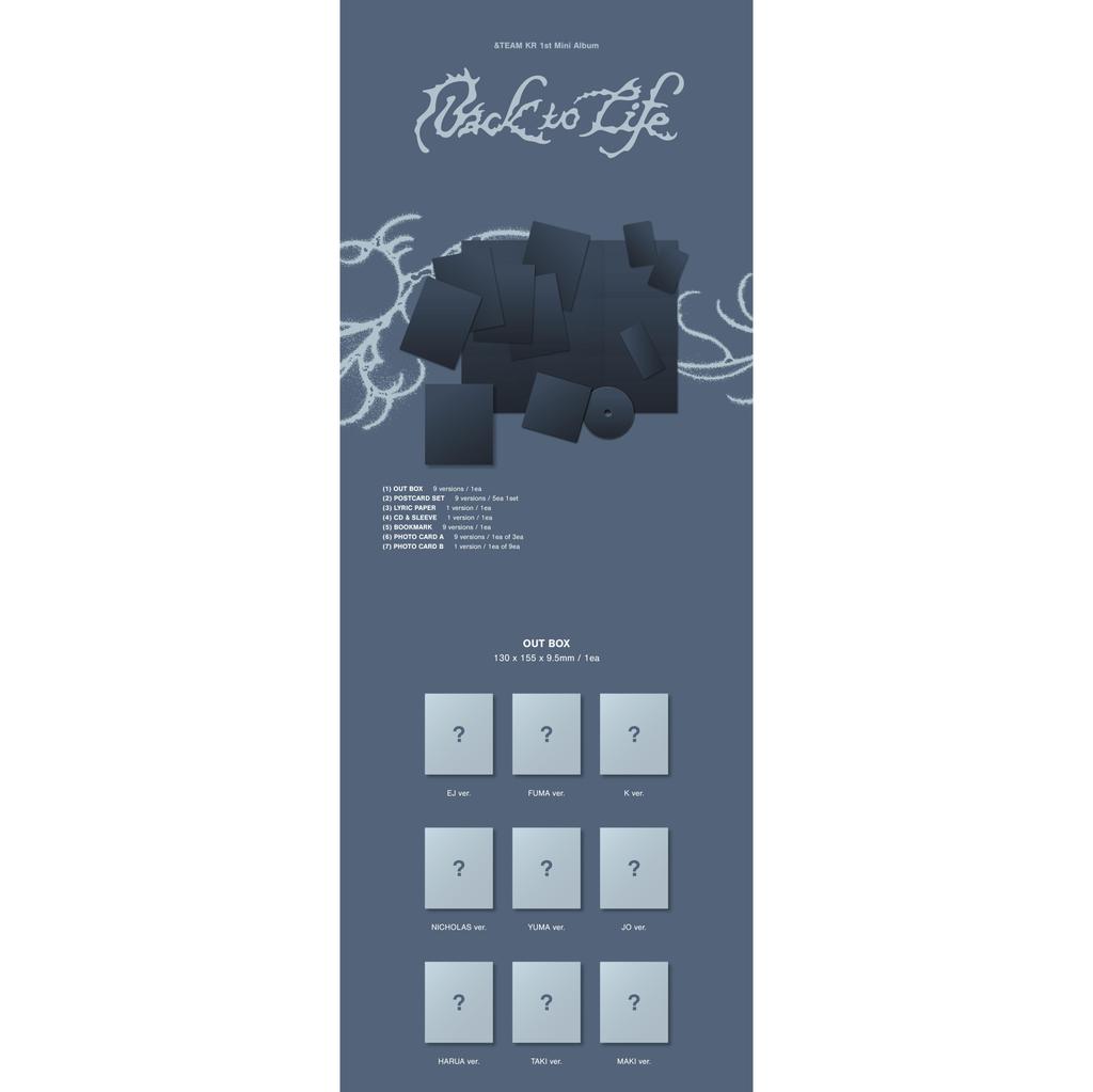 [Předobjednávka] &TEAM KR 1. Mini Album [Back to Life] ROAR ver.. (+ Online benefit)