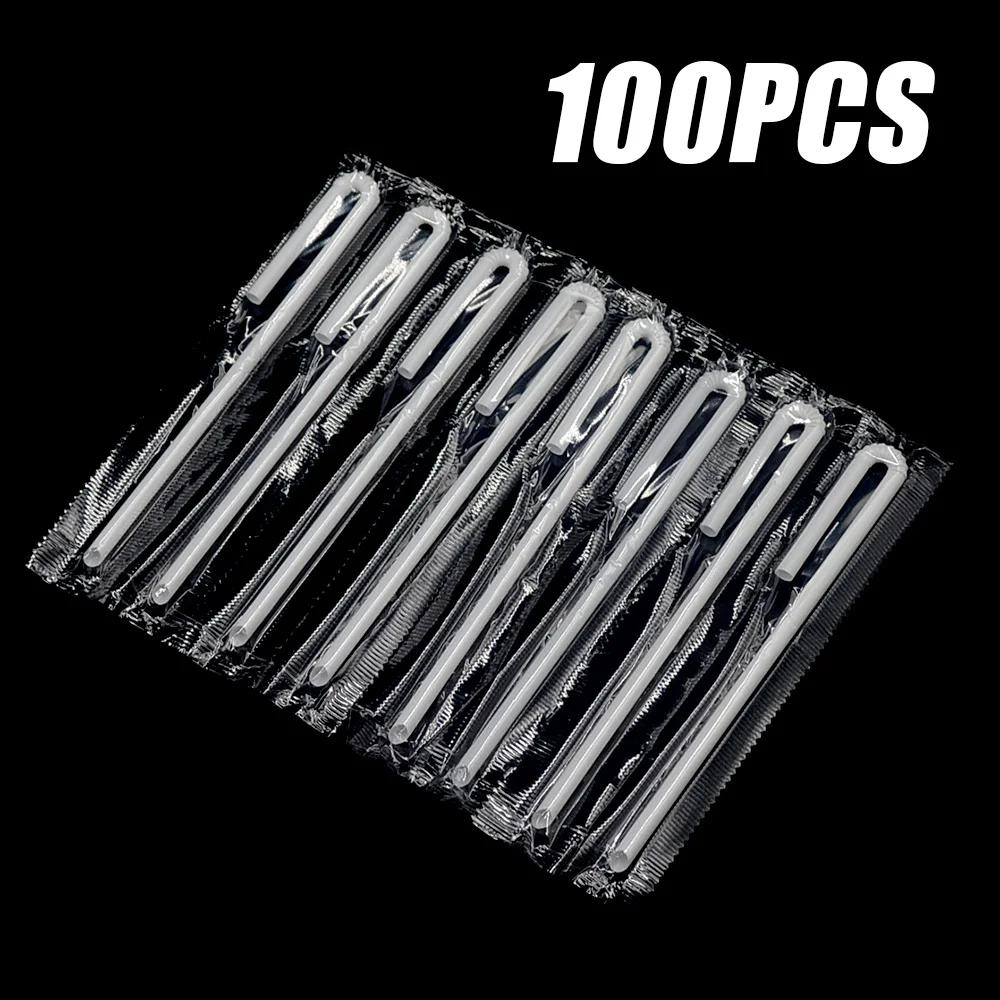 50-500pcs Cusp Straw Chain Package Curved Wrapped Drinking 3.6*150mm PP Thin Straws Milk Tea Drinks Small Straws Smoothies Party