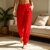 Women's Casual Color Drawstring Sweatpants with Pockets for Everyday Wear