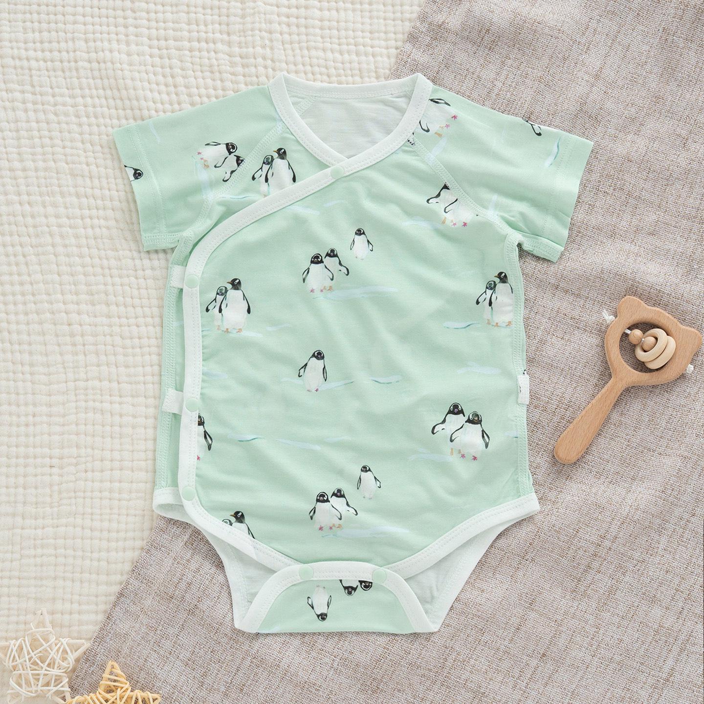 Ultra-Thin Youkesi Summer Baby Bodysuit - Newborn Boys & Girls Short-Sleeve Pajamas 73 CM
