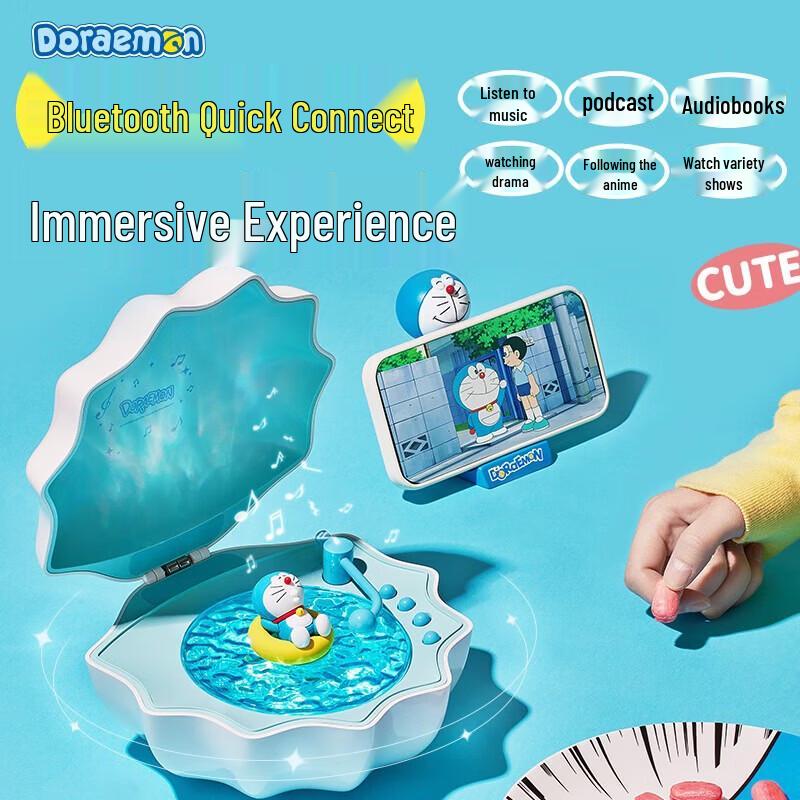 ROCK Doraemon Shell Bluetooth Speaker with Ambient Light CN plug (adapter included)