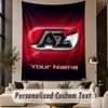 Custom Text Tapestry AZ Alkmaar Print Wall Tapestry Indoor Living Room Wall Decor