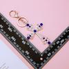 Four-Leaf Clover Rhinestone Keychain Pendant - Women's Flower Charm Keyring Gift