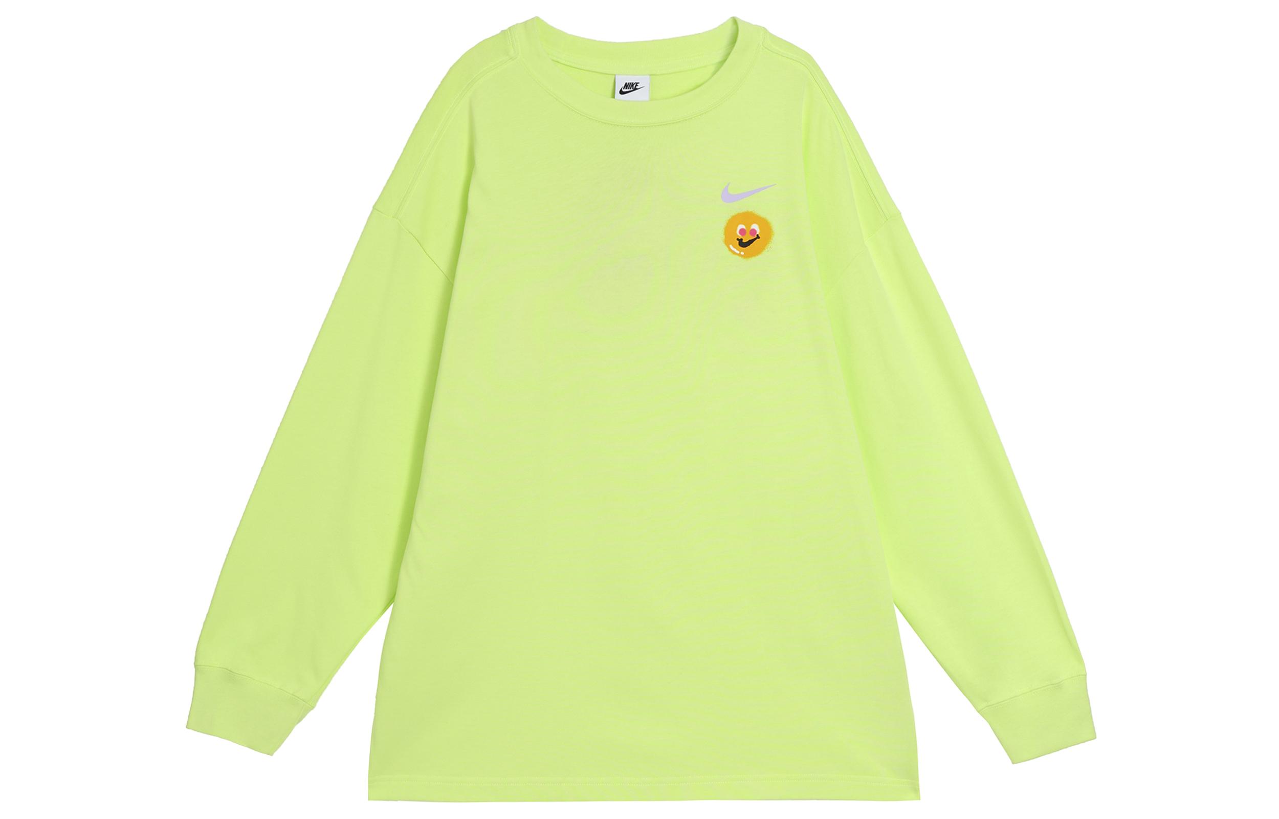 Nike Drop Shoulder Sleeve T Shirt Women s Light Lemon HJ1497-736 M