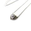 Les Trésors De Lily [N6845] - White 'Love' Silver Necklace (rhodium-plated)
